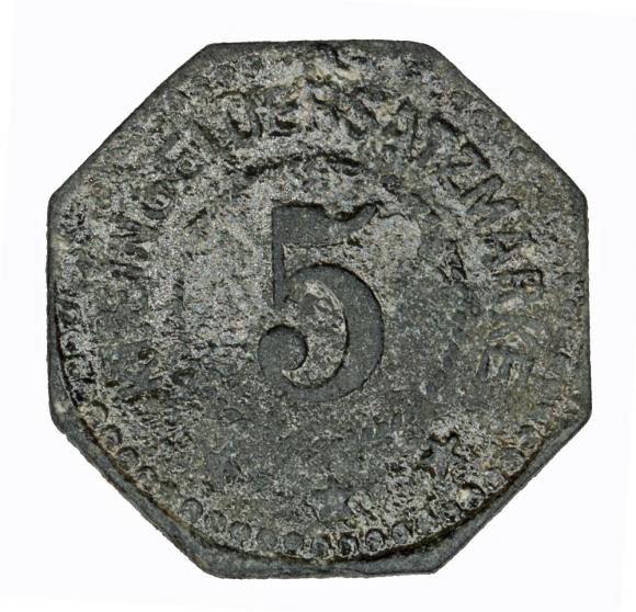 5 fenigów 1917 Sangerhausen Saksonia (1)
