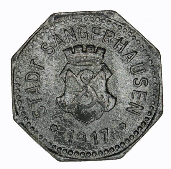 10 fenigów 1917 Sangerhausen Saksonia (2)
