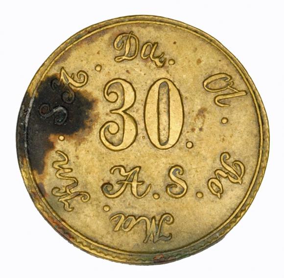 Żeton 30 Dąbrowa 1861 Polska (2)