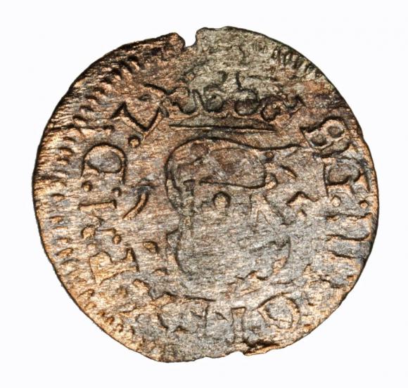 Szeląg 1615 Zygmunt III Waza Wilno (1)