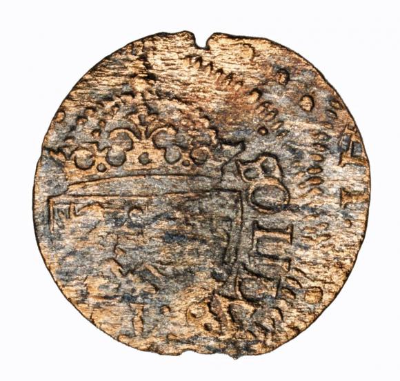 Szeląg 1615 Zygmunt III Waza Wilno (2)