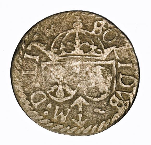 Szeląg 1614 Zygmunt III Waza Wilno (2)