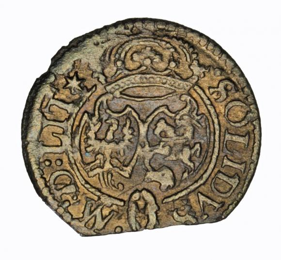 Szeląg 1622 Zygmunt III Waza Wilno (2)