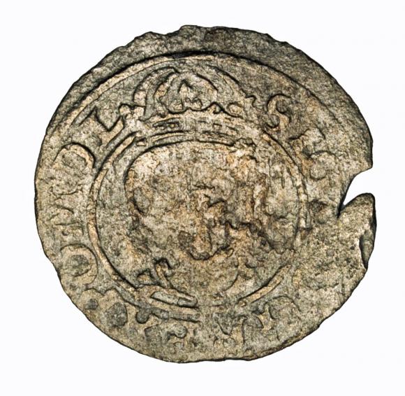 Szeląg 1627 Zygmunt III Waza Wilno (1)