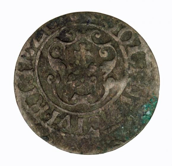 Szeląg 1620 Zygmunt III Waza Ryga (2)
