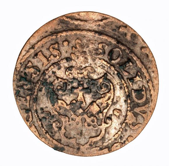 Szeląg 1621 Zygmunt III Waza Ryga (2)