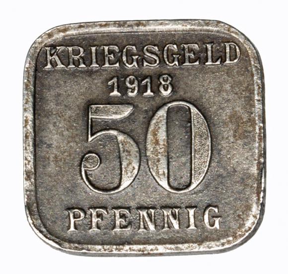 50 fenigów 1918 Mulheim a.d. Ruhr Nadrenia (1)