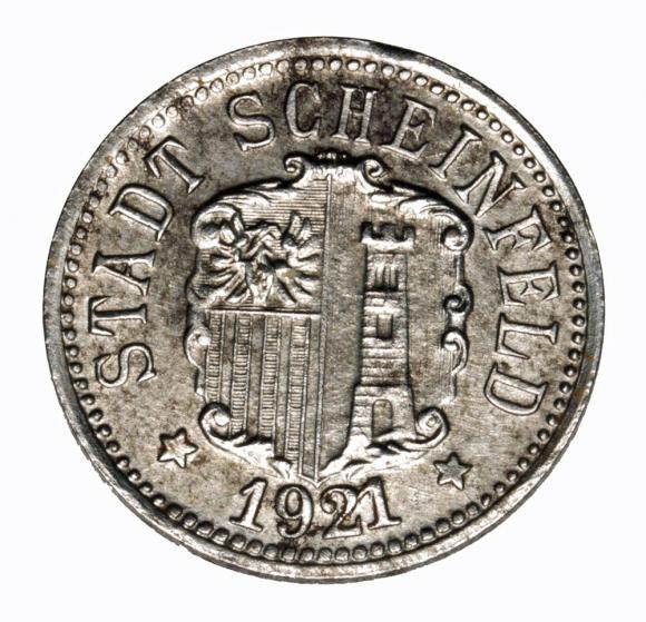 10 fenigów 1921 Scheinfeld Bawaria (1)