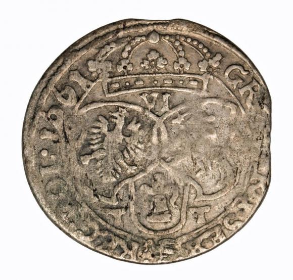 Szóstak 1661 Jan Kazimierz Bydgoszcz (2)