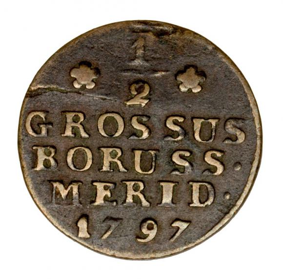 Półgrosz 1797 Fryderyk Wilhelm II Prusy Południowe Wrocław (1)