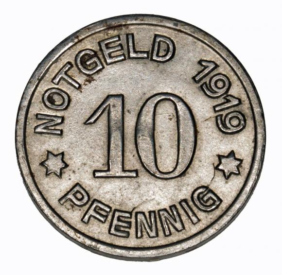 10 fenigów 1919 Gryfów Śląski / Greiffenberg (1)
