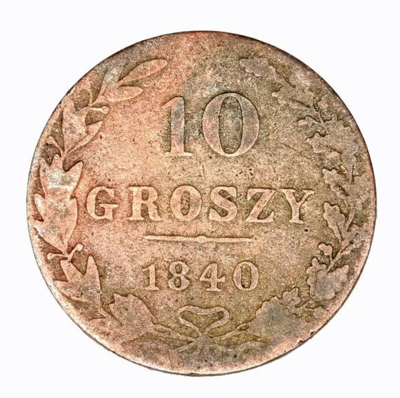 10 groszy 1840 Mikołaj I Romanow byłe Królestwo Polskie Warszawa (1)