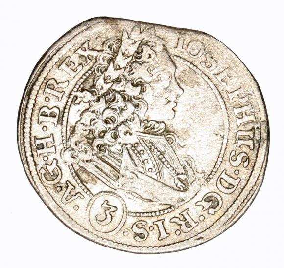 3 krajcary 1710 Józef I Habsburg Wrocław (1)