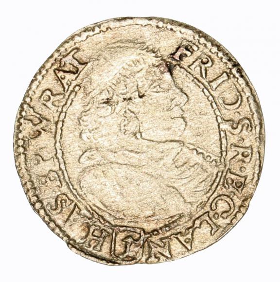 1 krajcar 1680 Fryderyk Heski Księstwo Nyskie Biskupów Wrocławskich Nysa (1)
