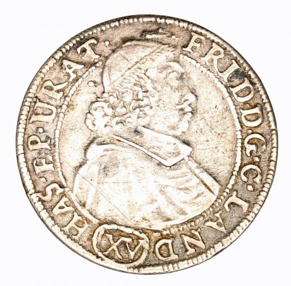 15 krajcarów 1679 Fryderyk Heski Księstwo Nyskie Biskupów Wrocławskich Nysa (1)