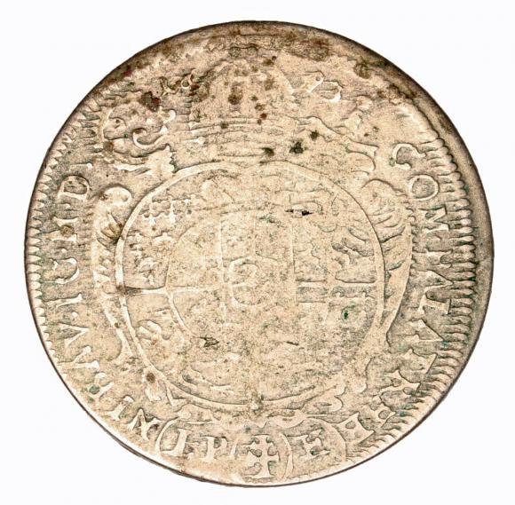 15 krajcarów 1693 Franciszek Ludwik von Pfalz Księstwo Nyskie Biskupów Wrocławskich Nysa (2)