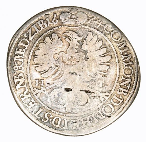 15 krajcarów 1694 Sylwiusz Fryderyk Witemberski Księstwo Oleśnicko Bierutowsko Radziejowskie Oleśnica (2)