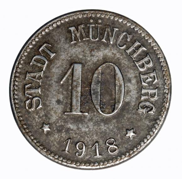 10 fenigów 1918 Muncheberg Bawaria (1)