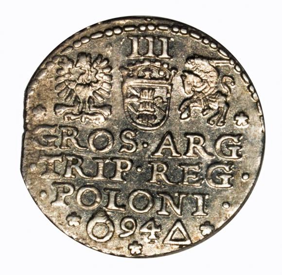Trojak 1594 Zygmunt III Waza Malbork (2)