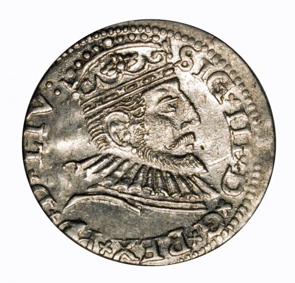 Trojak 1593 Zygmunt III Waza Ryga (1)