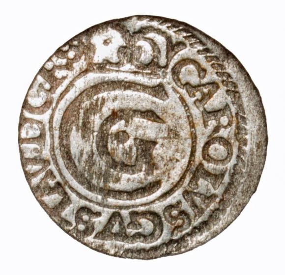 Szeląg 1655 Karol Gustaw Ryga (1)