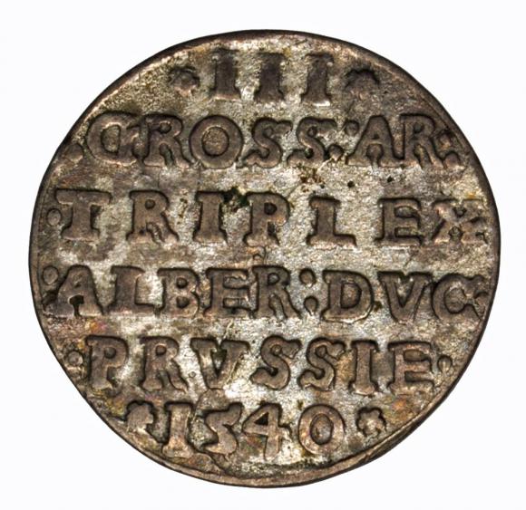 Trojak 1540 Albrecht Hohenzollern Księstwo Pruskie Królewiec (2)