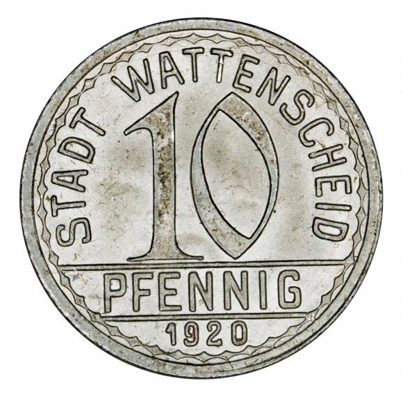 10 fenigów 1920 Wattenscheid Westfalia (1)