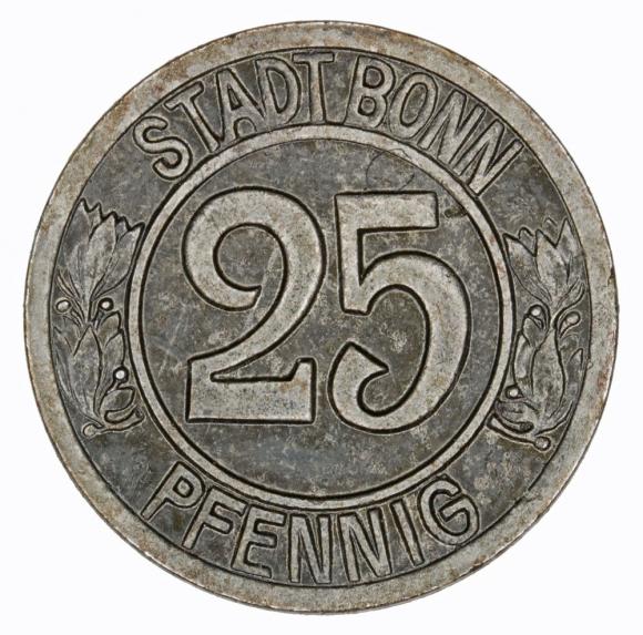 25 fenigów 1920 Bonn Nadrenia (1)