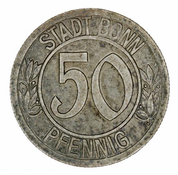 50 fenigów 1920 Bonn Nadrenia (1)