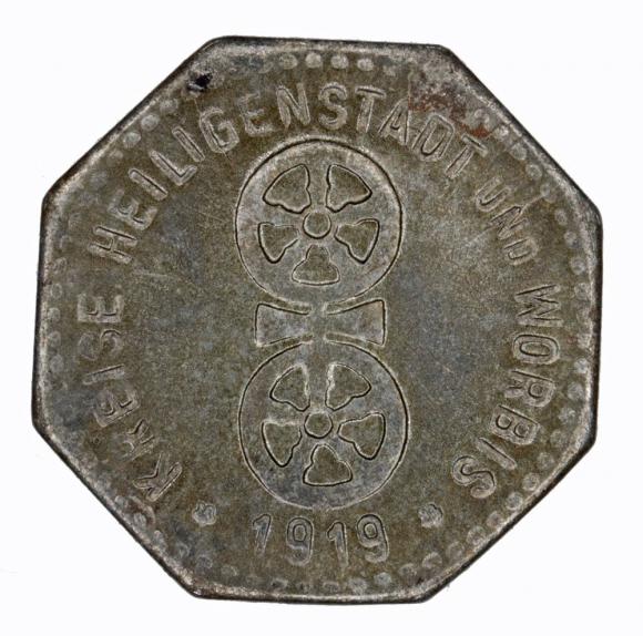 5 fenigów 1919 Heiligenhafen Worbis Saksonia (2)