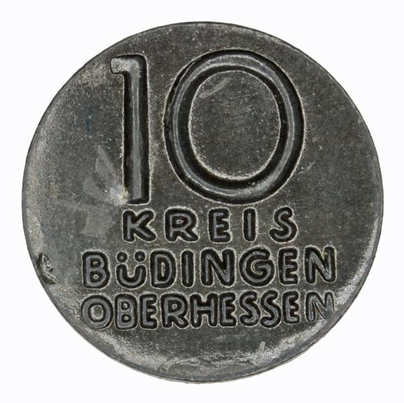 10 fenigów Budingen Hesja (1)