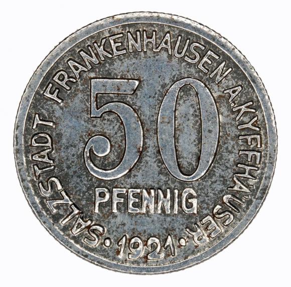 50 fenigów 1921 Frankenhausen Turyngia (1)