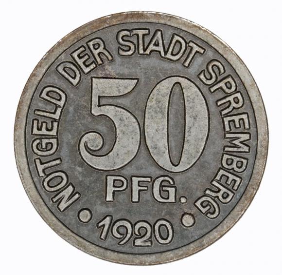 50 fenigów 1920 Spremberg Brandenburgia (1)