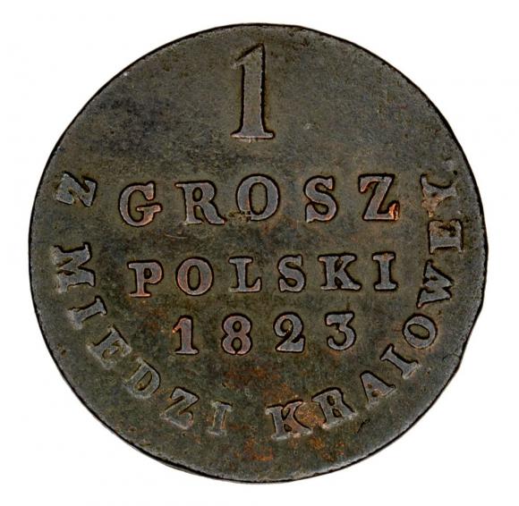 1 grosz 1823 Aleksander I Romanow Królestwo Polskie Warszawa (1)