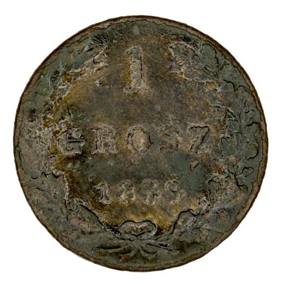 1 grosz 1839 Mikołaj I Romanow byłe Królestwo Polskie Warszawa (1)