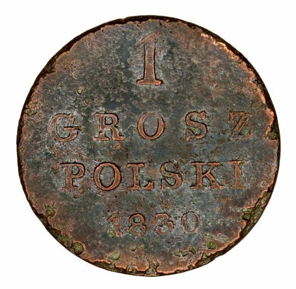 1 grosz 1830 Mikołaj I Romanow Królestwo Polskie pod zaborem rosyjskim (1)