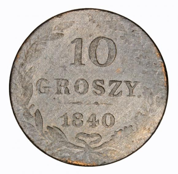 10 groszy 1840 Mikołaj I Romanow byłe Królestwo Polskie Warszawa (1)
