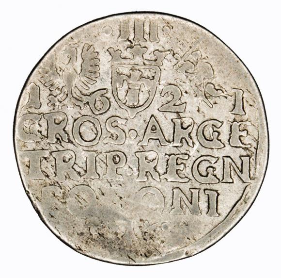 Trojak 1621 Zygmunt III Waza Kraków (2)