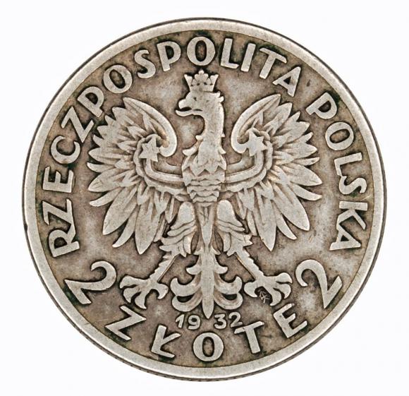 2 złote 1932 Głowa kobiety II RP Warszawa (2)