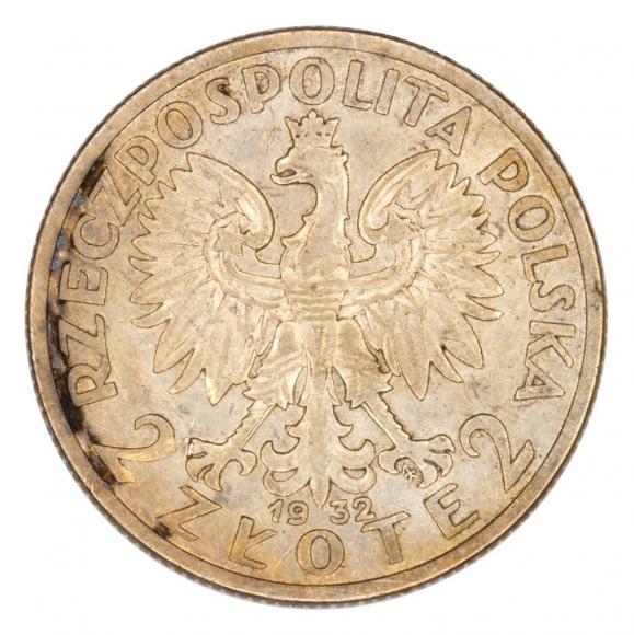 2 złote 1932 Głowa kobiety II RP Warszawa (2)