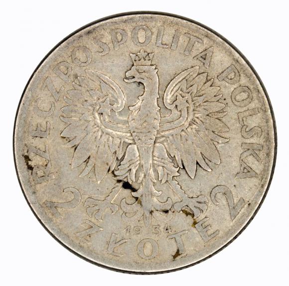 2 złote 1934 Głowa kobiety II RP Warszawa (2)