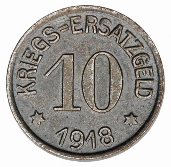 10 fenigów 1918 Crefeld Nadrenia (1)