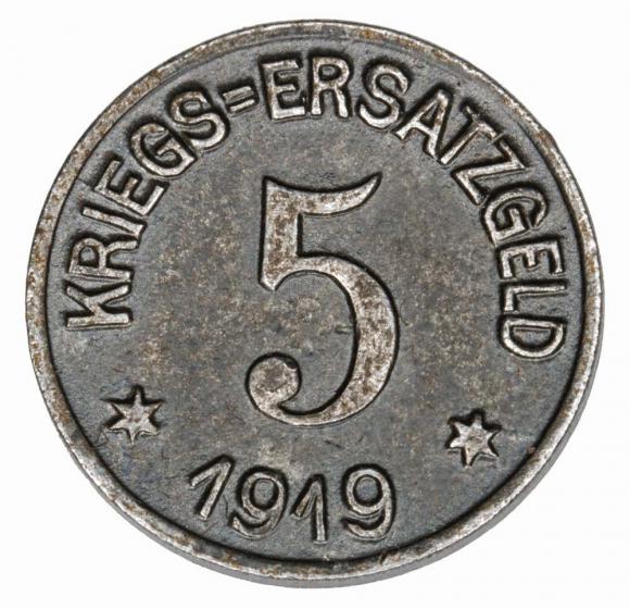 5 fenigów 1919 Crefeld Nadrenia (1)