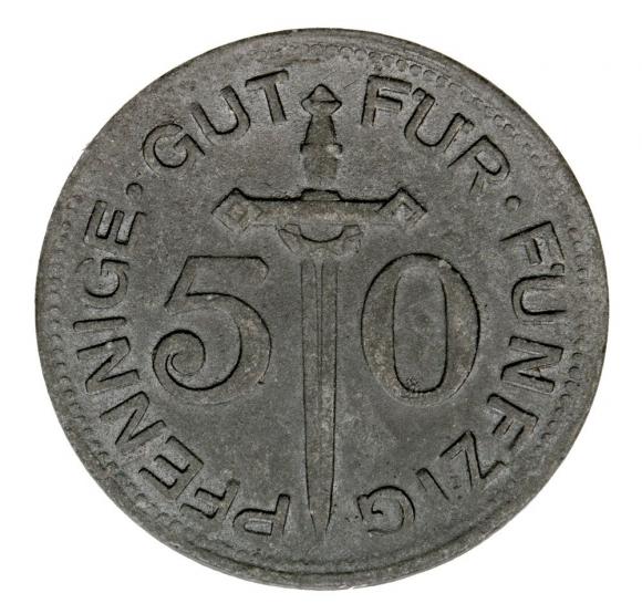 50 fenigów 1917 Solingen Nadrenia (2)