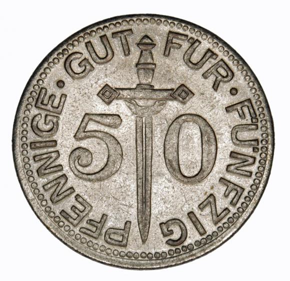50 fenigów 1917 Solingen Nadrenia (2)
