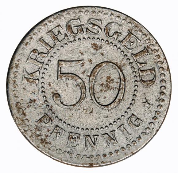 50 fenigów 1917 Solingen Nadrenia (1)