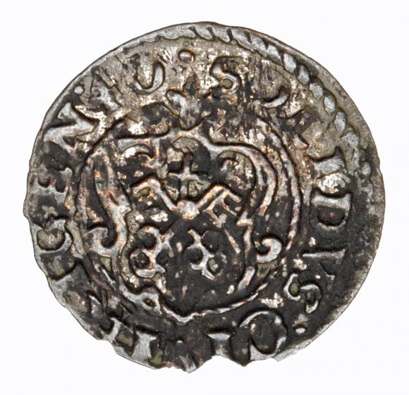Szeląg 1640 Krystyna Waza Ryga (2)