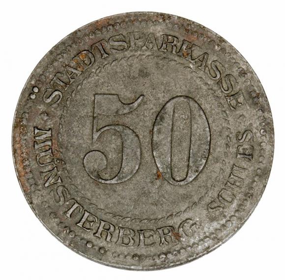 50 fenigów 1918 Ziębice Munsterberg (1)