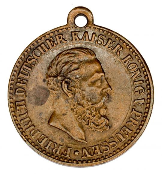 Medal Fryderyk III Habsburg Cesarz Prus XIX wiek (1)