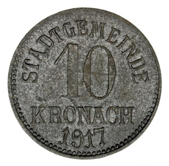 10 fenigów 1917 Kronach Bawaria (1)